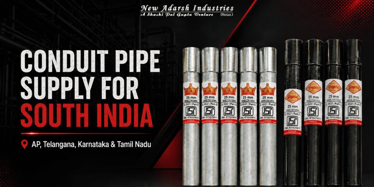 Conduit Pipe Supply for South India:AP, Telangana, Karnataka & Tamil Nadu